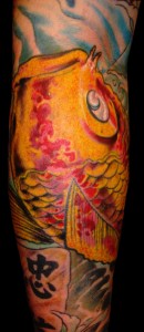 Koi fish tattoo sleeve