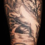 boyscout sleeve with wolf eagle bobcat and bear