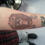 Lion arm tattoo to be covered up