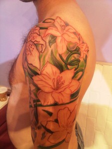 orchid arm sleeve in progress by majestic