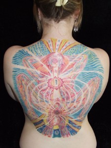 Alex Grey Tattoo - Birth Backpiece