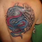 Snake back Tattoo Cover Up Majestic Tattoo NYC