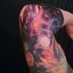 space tattoo sleeve galaxy majestic tattoo adal ray