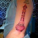 i dream of jeanie magic lamp tattoo by majestic tattoo adal ray